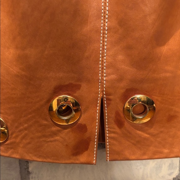 ESCADA LEATHER SKIRT - Picture 5 of 6